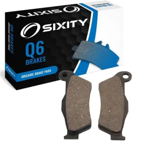 Sixity Q6 Front Organic Brake Pads Compatible with Husqvarna TC610 48mm Marzocchi Kayaba Forks 95mm Caliper Mount Centers 2000 Complete Set