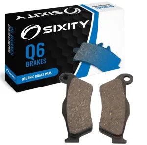 Sixity Q6 Front Organic Brake Pads compatible with Husqvarna TE310 45mm Marzocchi forks 60mm Caliper Mount Centers 2012 Complete Set