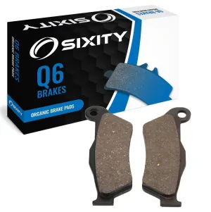 Sixity Q6 Front Organic Brake Pads Compatible with Husqvarna TE570 45mm Marzocchi Forks 60mm Caliper Mount Centers 2002 Complete Set
