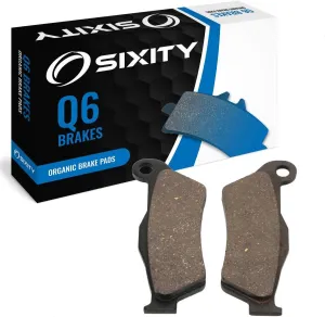 Sixity Q6 Front Organic Brake Pads Compatible with Husqvarna TE570 48mm Marzocchi Kayaba Forks 95mm Caliper Mount Centers 2002 Complete Set
