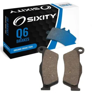 Sixity Q6 Front Organic Brake Pads Compatible with Husqvarna WR360 45mm Marzocchi Forks 60mm Caliper Mount Centers 2002 Complete Set
