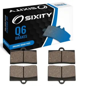 Sixity Q6 Front Organic Brake Pads compatible with Laverda 650 Sport formula 1994-1995 Complete Set