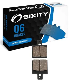 Sixity Q6 Front Organic Brake Pads compatible with Laverda Alpino 500 Montjuic 1976 Complete Set