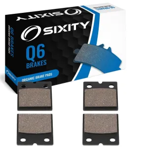 Sixity Q6 Front Organic Brake Pads compatible with Laverda Mirage 1200 1976 Complete Set