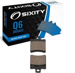 Sixity Q6 Front Organic Brake Pads compatible with Malaguti F12 Phantom LC 1998-2004 Complete Set