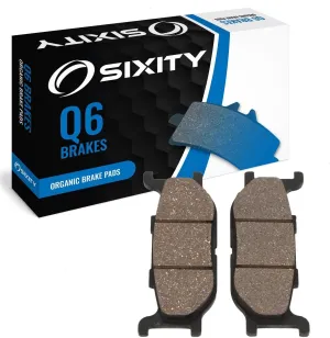 Sixity Q6 Front Organic Brake Pads compatible with Yamaha XJ600S Seca II SD SDC SE SEC EF SFC SG SGC SH SHC SJ SJC SK SKC 1992-1998 Complete Set