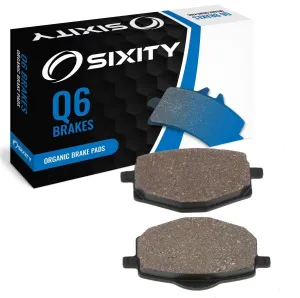Sixity Q6 Front Organic Brake Pads compatible with Yamaha XT225 D DC E EC F FC G GC F FH J JC K KC L M MC 1992-2000 Complete Set
