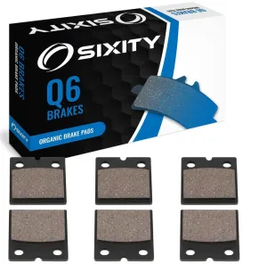 Sixity Q6 Front   Rear Organic Brake Pads compatible with Laverda Jota 1000 1976 Complete Set