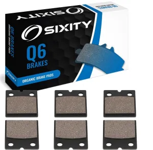Sixity Q6 Front   Rear Organic Brake Pads compatible with Laverda RGS 1000 1983 Complete Set