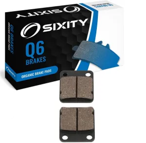 Sixity Q6 Rear Organic Brake Pads compatible with Daelim Hiaroey 125 2001-2008 Complete Set