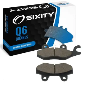 Sixity Q6 Rear Organic Brake Pads compatible with Daelim Roadwin 125 2004-2009 Complete Set
