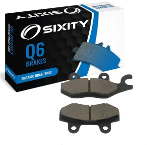 Sixity Q6 Rear Organic Brake Pads compatible with Daelim S2-125 2006-2009 Complete Set