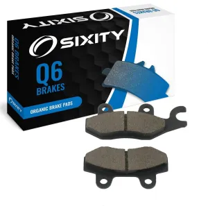 Sixity Q6 Rear Organic Brake Pads compatible with Daelim S2-250 2006-2009 Complete Set