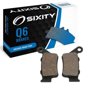 Sixity Q6 Rear Organic Brake Pads compatible with Husqvarna TE610 45mm Marzocchi forks 60mm Caliper Mount Centers 2000 Complete Set
