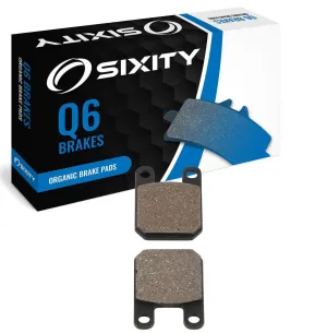 Sixity Q6 Rear Organic Brake Pads compatible with Italjet formula 50 Liquid Cooled 1996-2003 Complete Set
