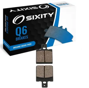 Sixity Q6 Rear Organic Brake Pads compatible with Laverda 668 Diamante Ghost Strike 1996-1998 Complete Set