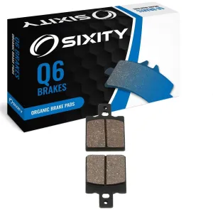 Sixity Q6 Rear Organic Brake Pads compatible with Laverda 750 S Carenata 1998-2000 Complete Set