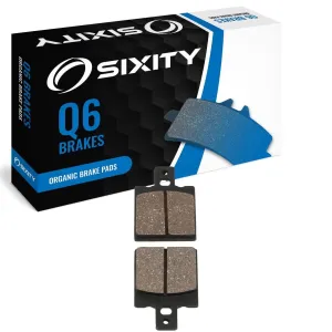 Sixity Q6 Rear Organic Brake Pads compatible with Laverda 750 S formula Sport 1998-2000 Complete Set
