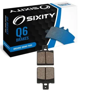 Sixity Q6 Rear Organic Brake Pads compatible with Laverda 750 Strike Bifaro Mono Legend 1998-2000 Complete Set