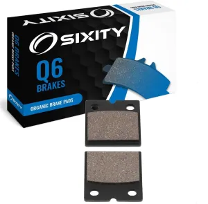Sixity Q6 Rear Organic Brake Pads compatible with Laverda RGS 1000 1983 Complete Set