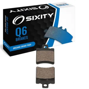 Sixity Q6 Rear Organic Brake Pads compatible with Malaguti F12 Phantom A C 1998-2004 Complete Set