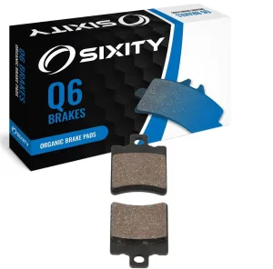 Sixity Q6 Rear Organic Brake Pads compatible with Malaguti F15 Firefox L C 2004 Complete Set
