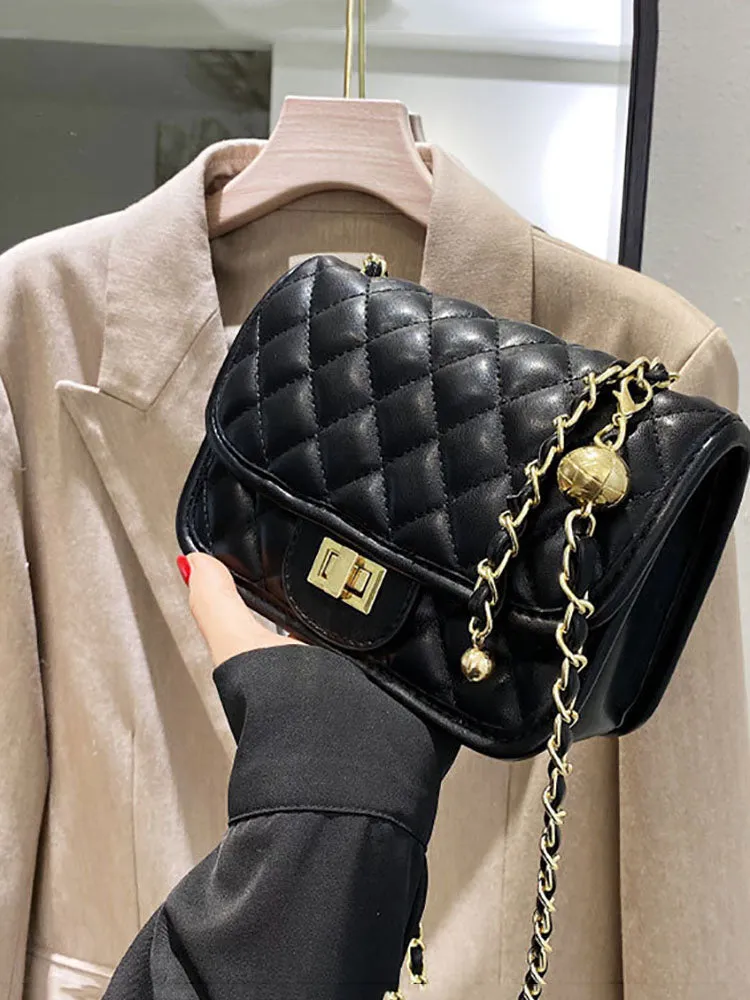 Solid Color Leather Bag