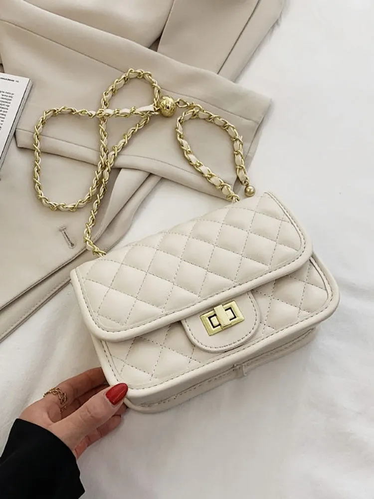 Solid Color Leather Bag