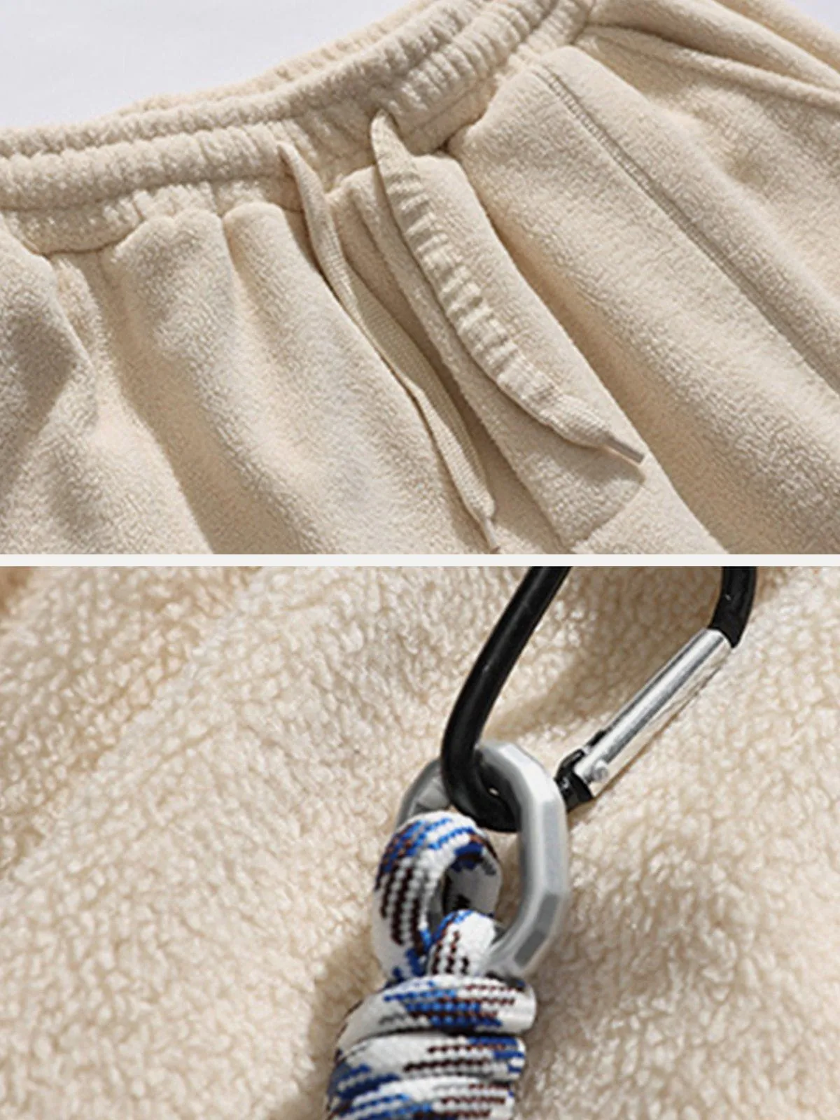 Solid Color Loose Drawstring Sweatpants