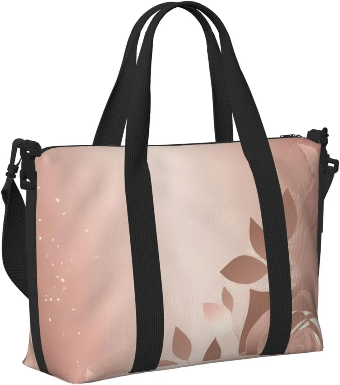 Sports Gym Bag for Women Men Travel Duffel Bag Tote Rose Gold Wallpaper Weekender Bag Canvas Carry on Overnight Bag for Travel Swimming Fitness Workout Sports Duffle Bag