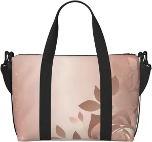Sports Gym Bag for Women Men Travel Duffel Bag Tote Rose Gold Wallpaper Weekender Bag Canvas Carry on Overnight Bag for Travel Swimming Fitness Workout Sports Duffle Bag