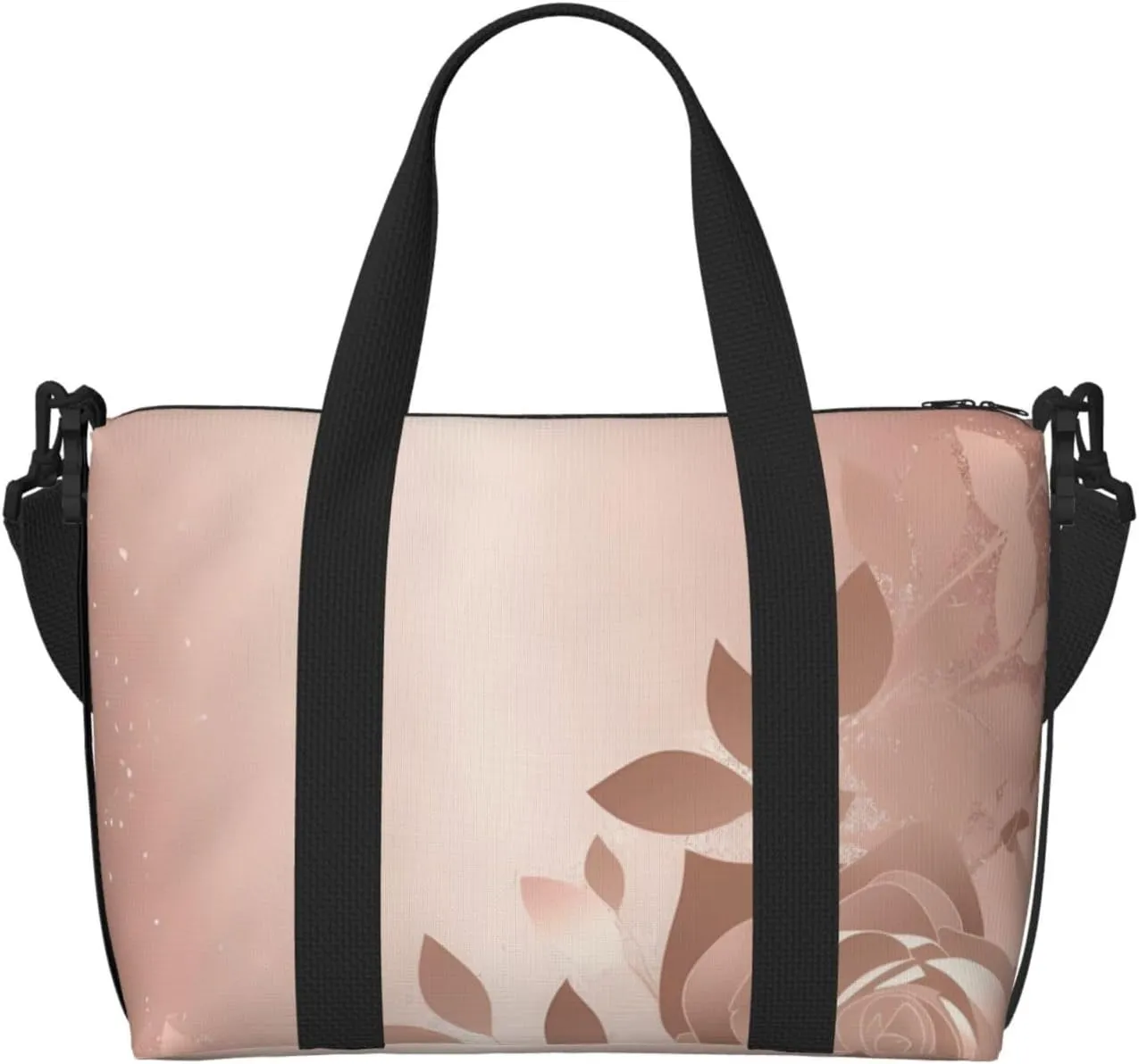 Sports Gym Bag for Women Men Travel Duffel Bag Tote Rose Gold Wallpaper Weekender Bag Canvas Carry on Overnight Bag for Travel Swimming Fitness Workout Sports Duffle Bag