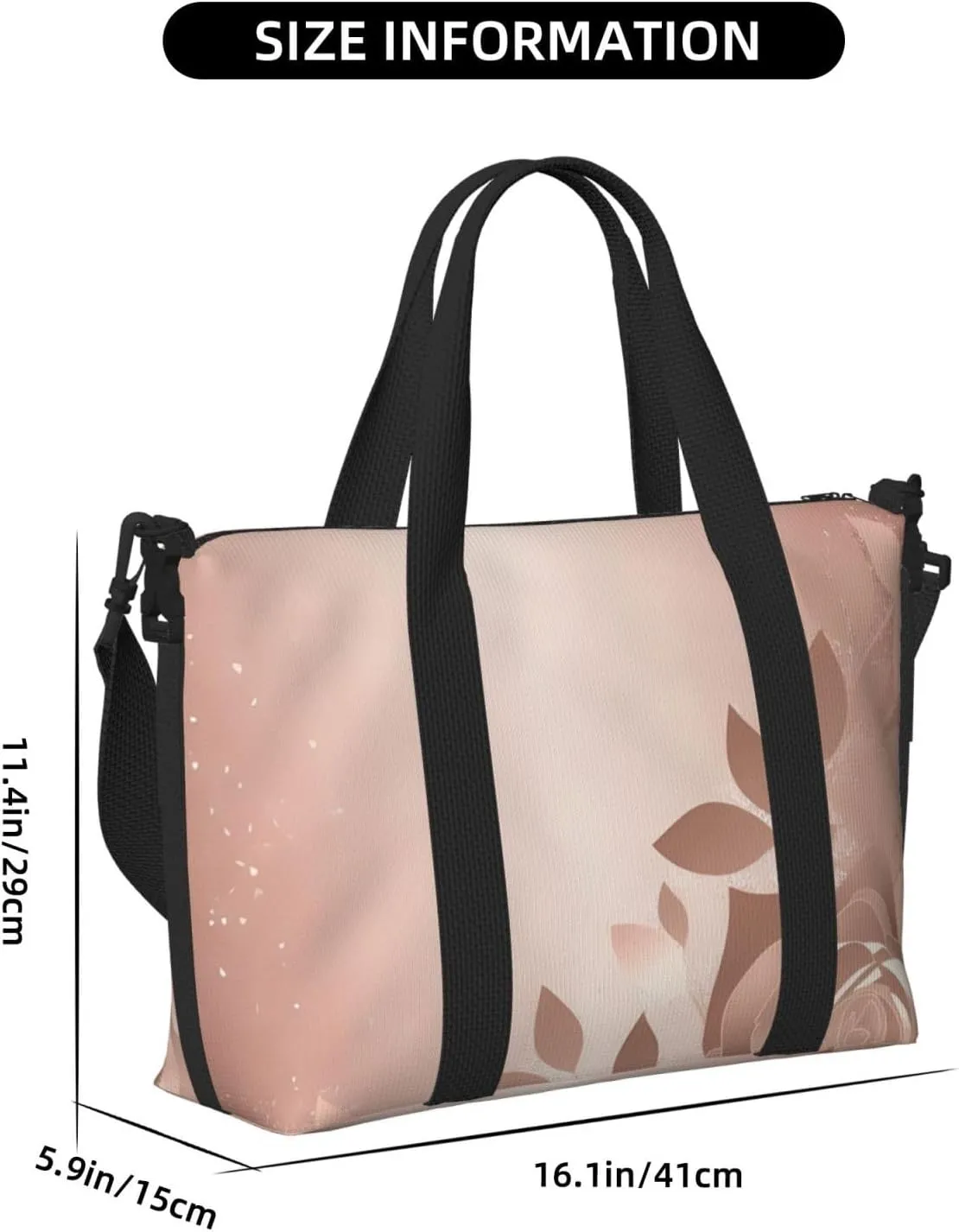 Sports Gym Bag for Women Men Travel Duffel Bag Tote Rose Gold Wallpaper Weekender Bag Canvas Carry on Overnight Bag for Travel Swimming Fitness Workout Sports Duffle Bag