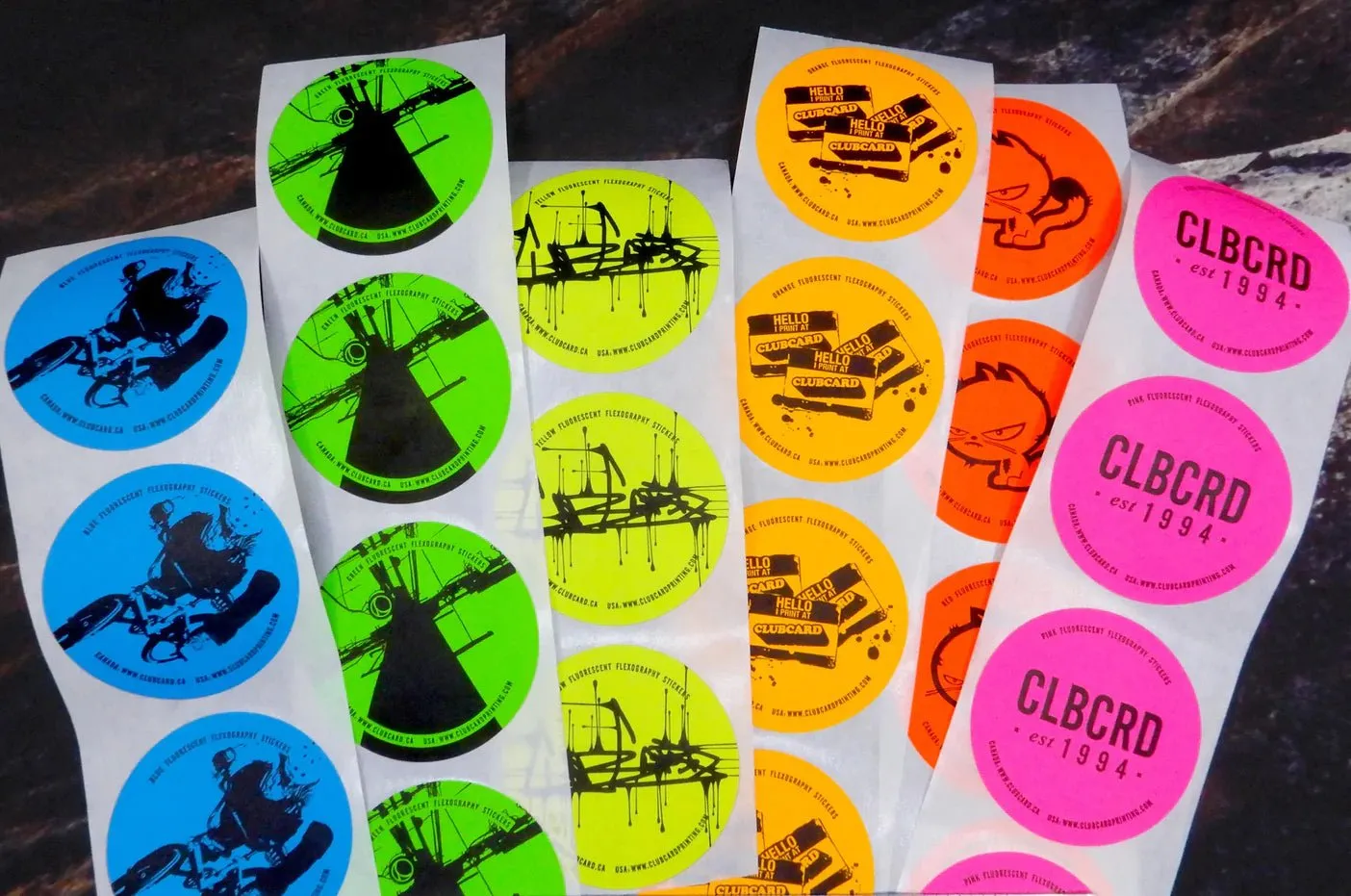 Standard Shape Non-Weatherproof Flexo Stickers