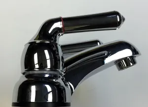 StoneCrest Dual Control 4" Non-Metallic Lavatory Faucet with Tea-pot Style Handles, Chrome Finish