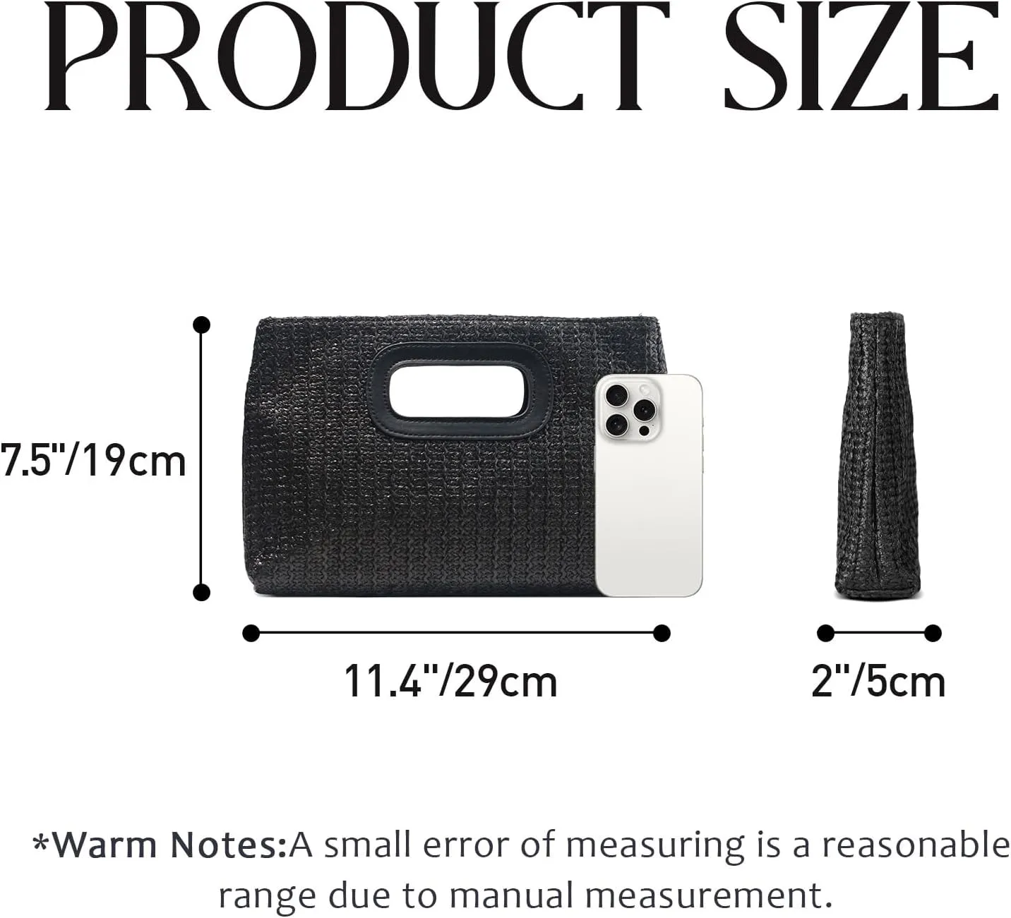 Straw Clutch Purses for Women with Top Handle,Summer Evening Handbag Shoulder Crossbody Purse with Gold Chain