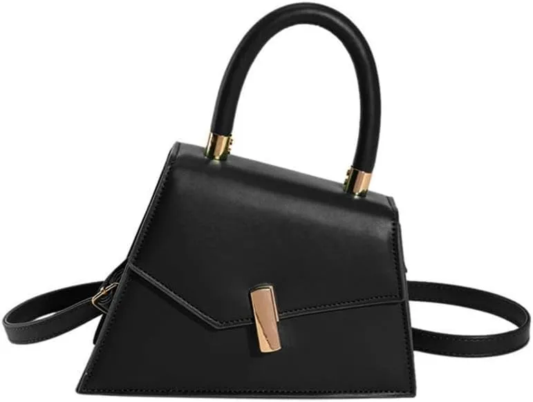 Stylish Solid Color Lock Buckle Handbag Fashionable PU Bag Minimalists Handbag Fashion Bags Show Your Person Charm