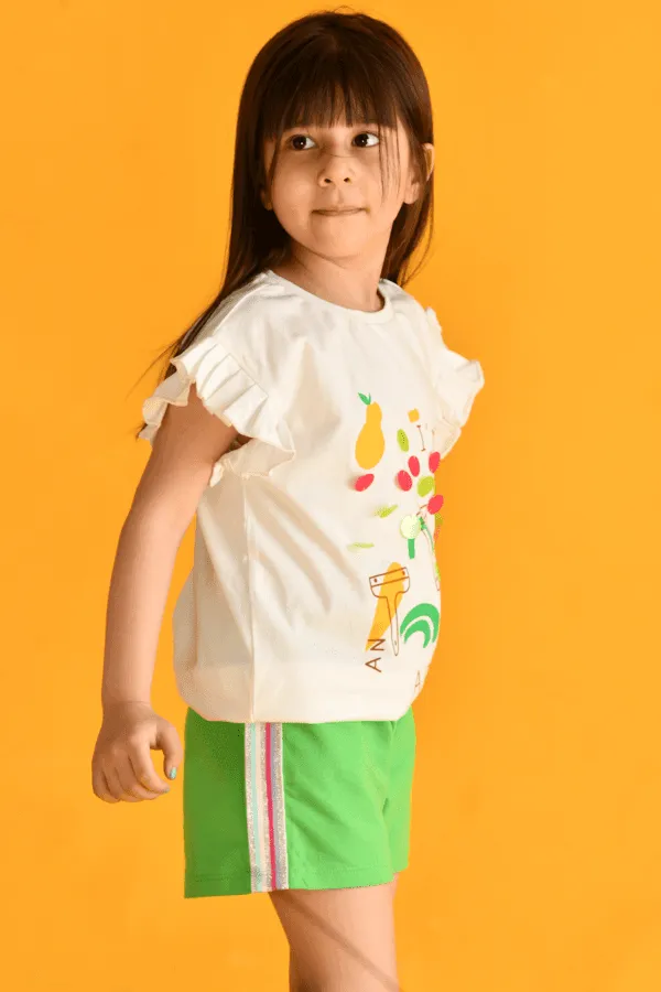 SUMMER GREEN SIDE TAPE SHORTS