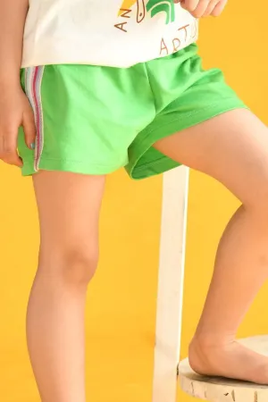 SUMMER GREEN SIDE TAPE SHORTS