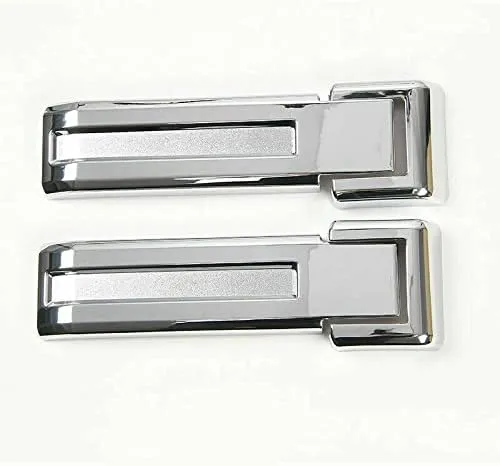 Tailgate Hinge Cover Trim Accessories for 2007-2018 Jeep Wrangler JK JKU & Unlimited (Chrome)
