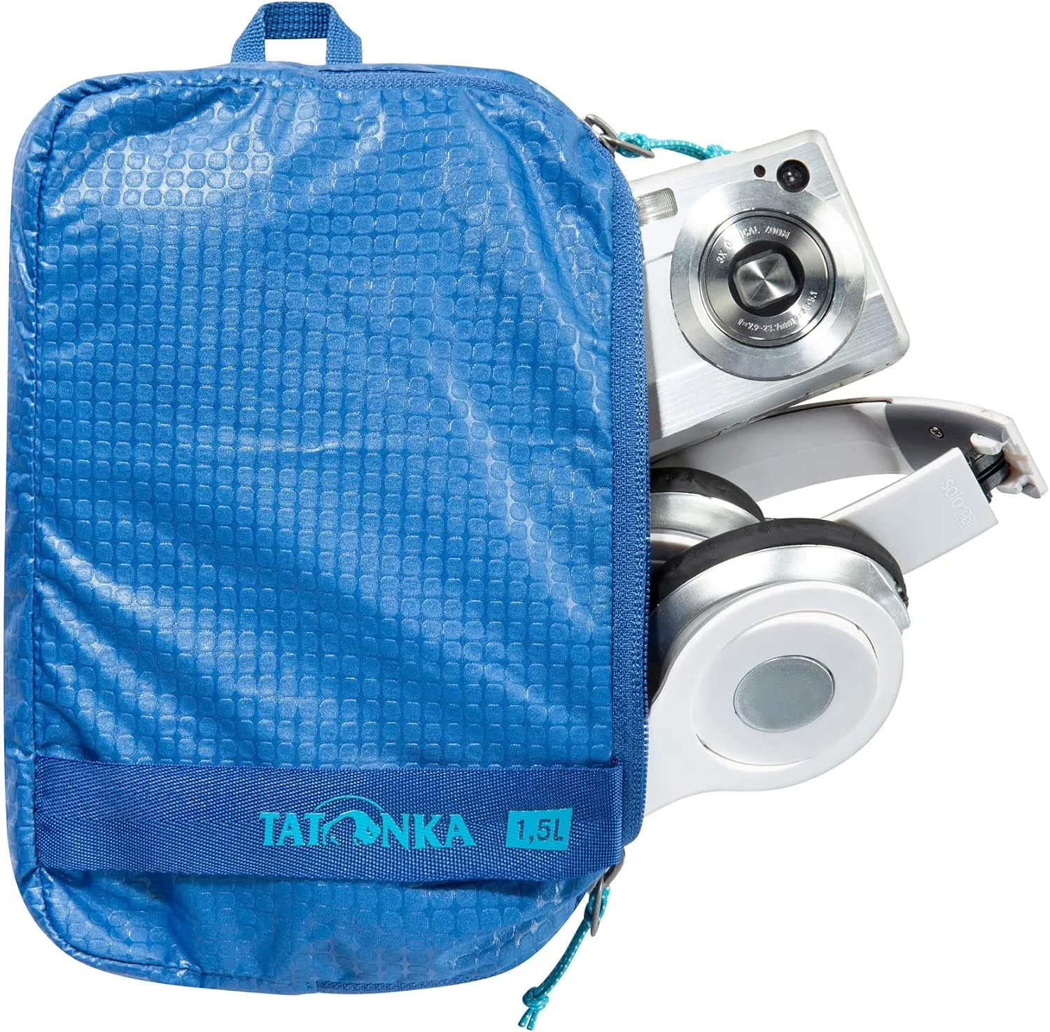 Tatonka Packing Cube Stuffing Bag Zip Set 3 – Ultralight and Space-Saving Packing Bag Set with Zip – 3 Bags in Various Sizes (Grey/Blue/Black)