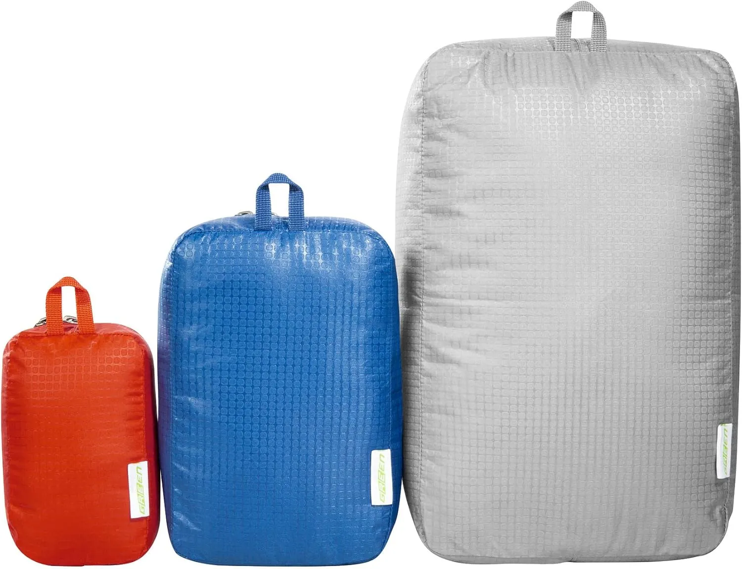 Tatonka Packing Cube Stuffing Bag Zip Set 3 – Ultralight and Space-Saving Packing Bag Set with Zip – 3 Bags in Various Sizes (Grey/Blue/Black)
