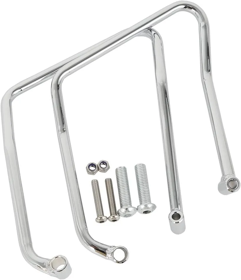 TCT-MOTORPARTS Saddlebag Support Brackets Fit for Harley Sportster Custom Roadster Low 2004-2016 XL883 XL1200 15 14 13 06 07 08 13 Chrome