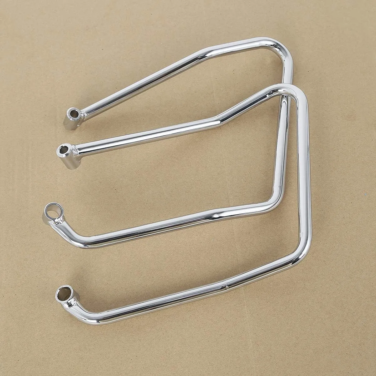 TCT-MOTORPARTS Saddlebag Support Brackets Fit for Harley Sportster Custom Roadster Low 2004-2016 XL883 XL1200 15 14 13 06 07 08 13 Chrome