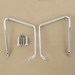 TCT-MOTORPARTS Saddlebag Support Brackets Fit for Harley Sportster Custom Roadster Low 2004-2016 XL883 XL1200 15 14 13 06 07 08 13 Chrome