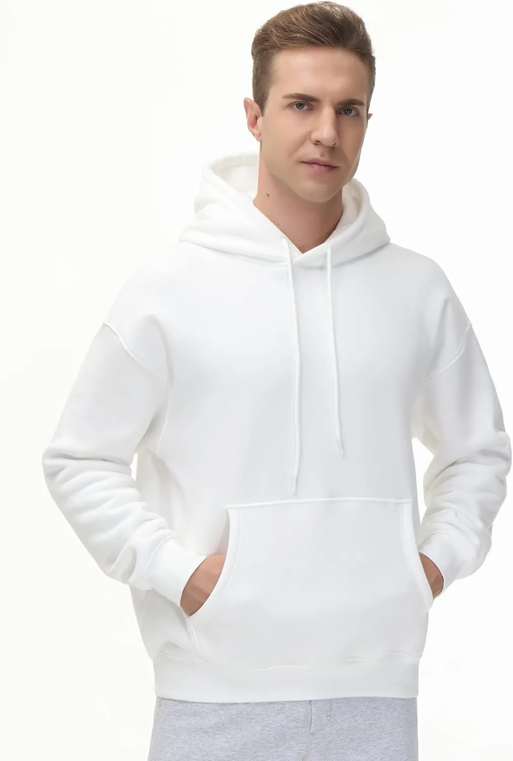 THE GYM PEOPLE Men's Fleece Pullover Hoodie Loose Fit Ultra Soft Hooded Sweatshirt With Pockets