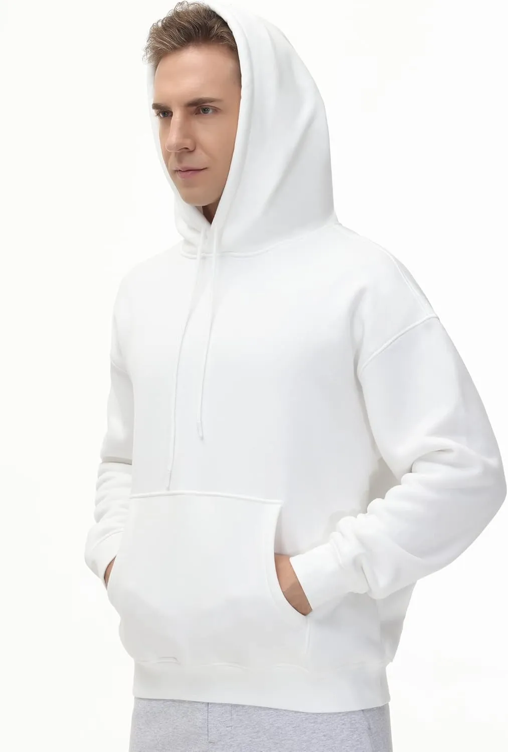THE GYM PEOPLE Men's Fleece Pullover Hoodie Loose Fit Ultra Soft Hooded Sweatshirt With Pockets