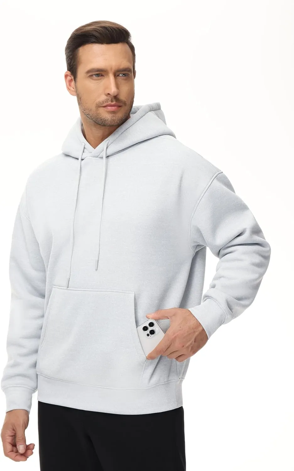 THE GYM PEOPLE Men's Fleece Pullover Hoodie Loose Fit Ultra Soft Hooded Sweatshirt With Pockets