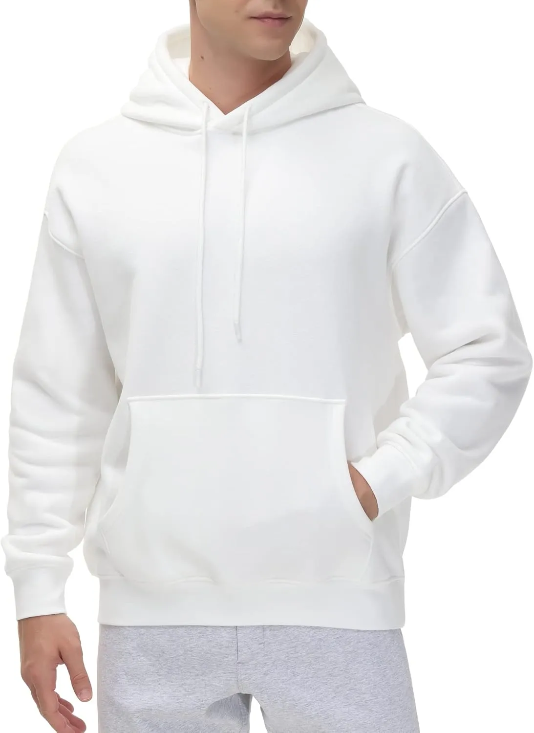 THE GYM PEOPLE Men's Fleece Pullover Hoodie Loose Fit Ultra Soft Hooded Sweatshirt With Pockets