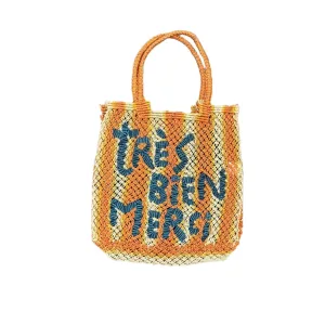 The Jacksons - Lottie Bag - TRES BIEN  -  Orange / Peach / Natural  -  Ocean